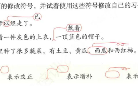 常见修改符号的用法