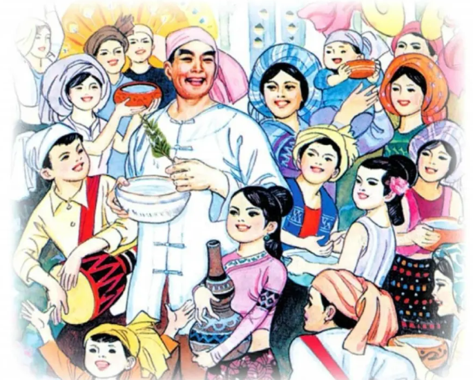 观看插图，在课文中找出描写周总理样子的句子