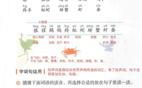 二年级上册《语文园地八》课堂笔记全文