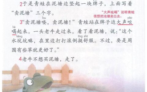 《青蛙卖泥塘》课堂笔记全文