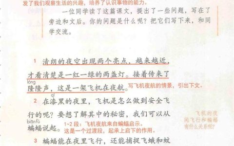 《夜间飞行的秘密》课堂笔记全文