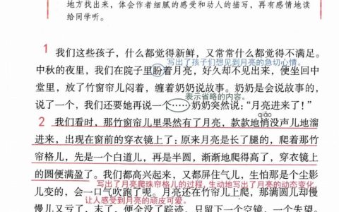 《月迹》课堂笔记全文