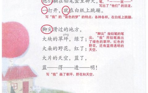 《彩色的梦》课堂笔记全文