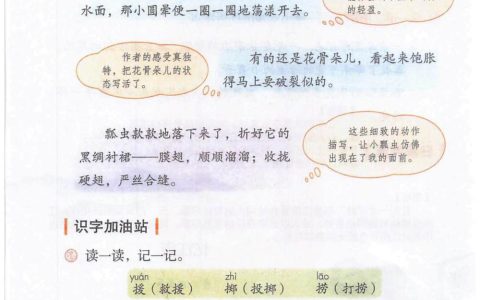 二年级下册《语文园地一》课堂笔记全文