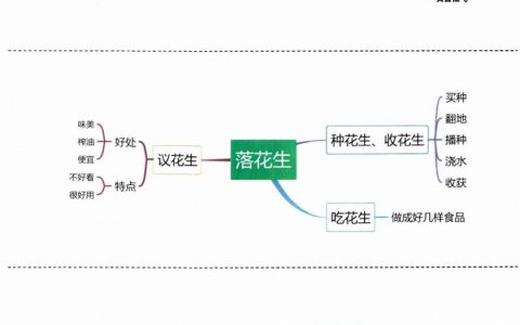 《白鹭》《落花生》《桂花雨》思维导图全文