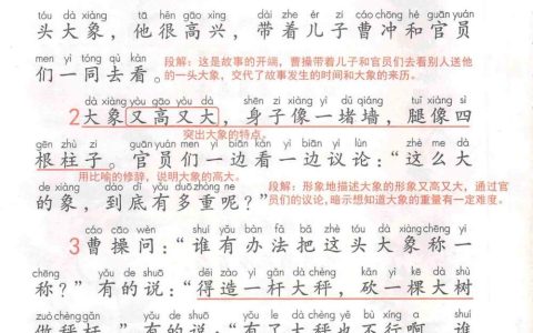 《曹冲称象》课堂笔记全文