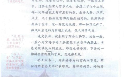 四年级下册《习作例文》课堂笔记全文