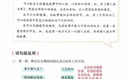 五年级上册《语文园地三》课堂笔记全文