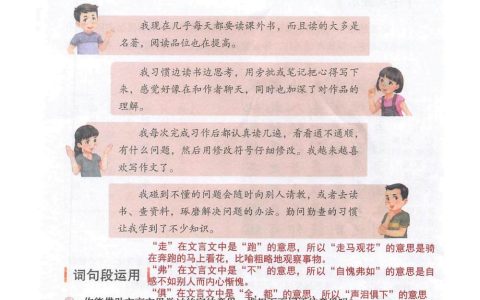 六年级下册《语文园地五》课堂笔记全文