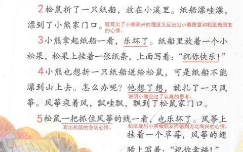 《纸船和风筝》课堂笔记全文