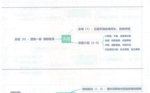 《杨氏之子》《手指》《童年的发现》思维导图全文