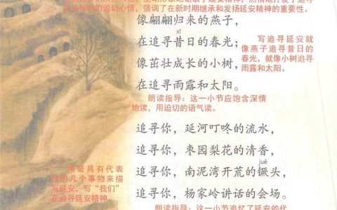 《延安，我把你追寻》课堂笔记全文