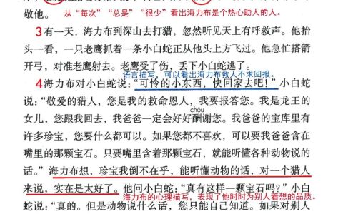 《猎人海力布》课堂笔记全文