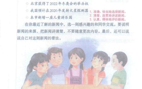 口语交际《说新闻》课堂笔记全文