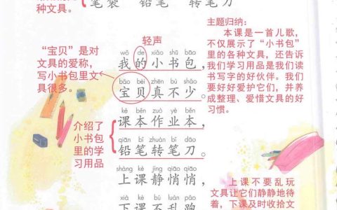 《小书包》课堂笔记全文